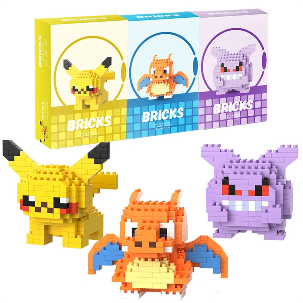Lego Set Technic - Pokemon Micro Building Blocks Pikachu Dragonite