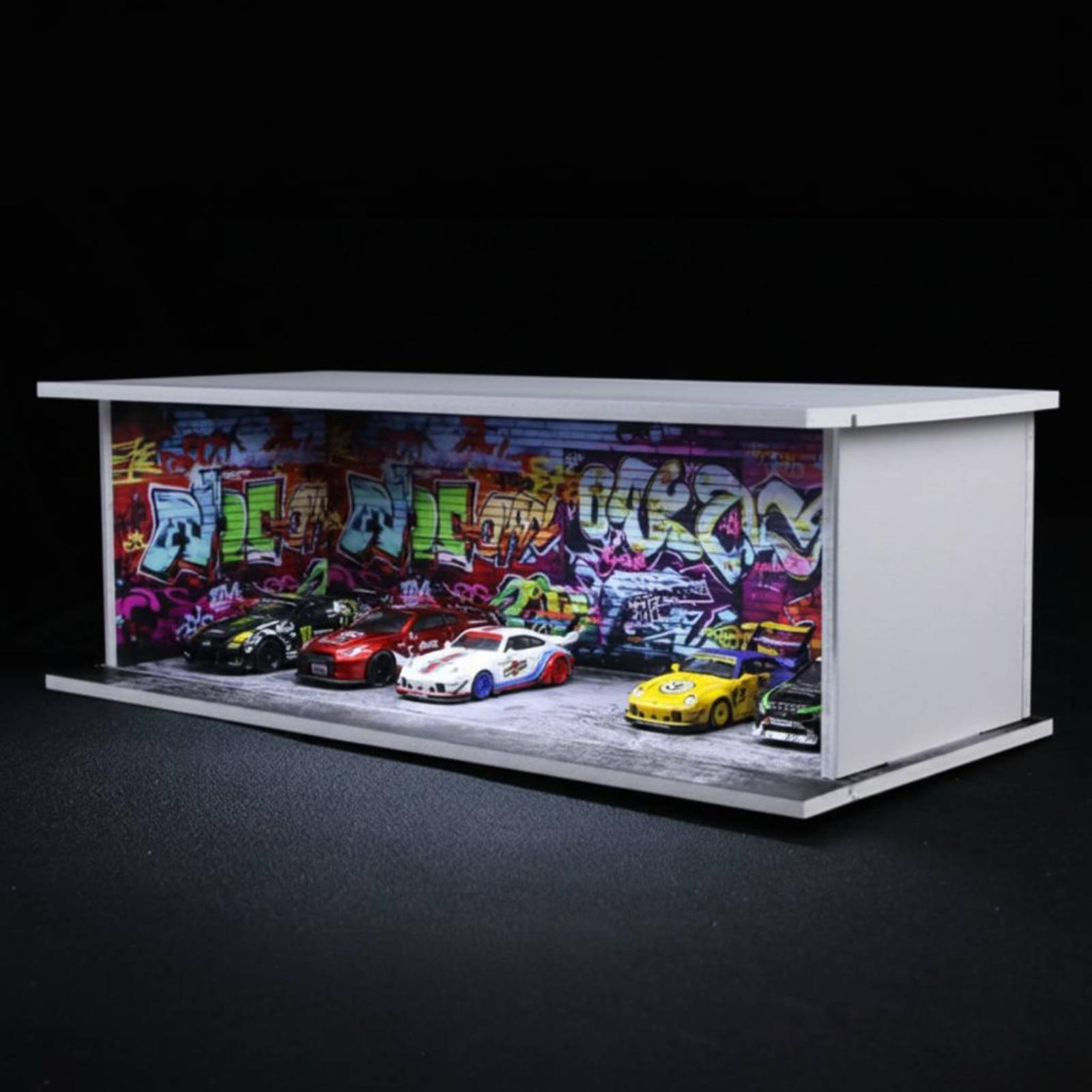 Graffiti Parking Garage Displa - Display Case Acrylic recension och pris