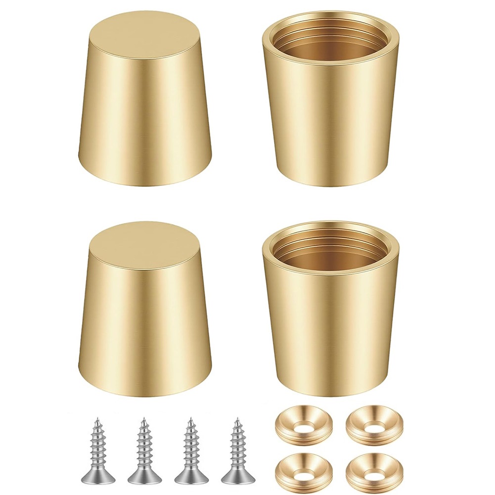 4PCS Brass Cutting Board Feet  - Display Risers Set recension och pris