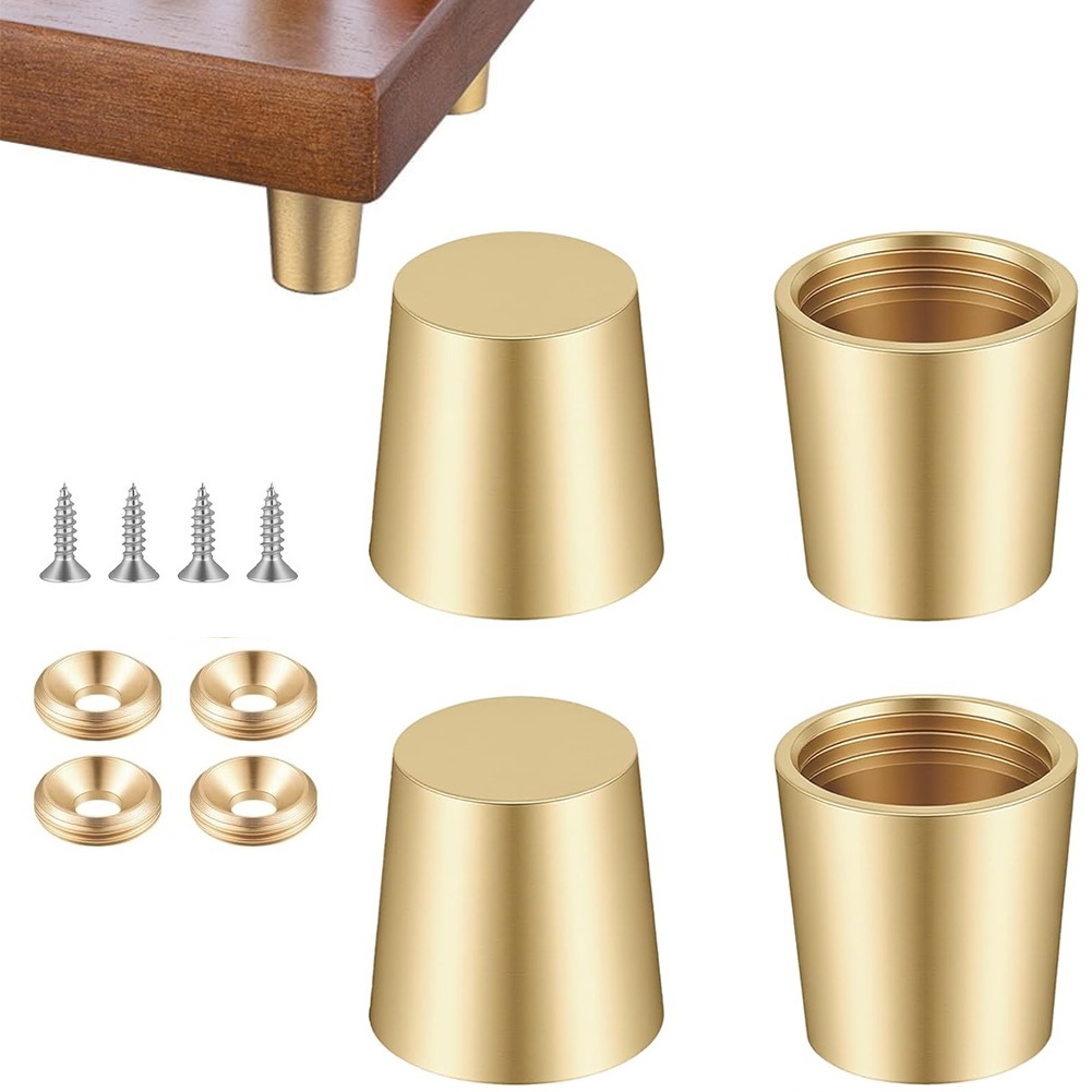 4PCS Brass Cutting Board Feet  - Display Risers Set recension och pris