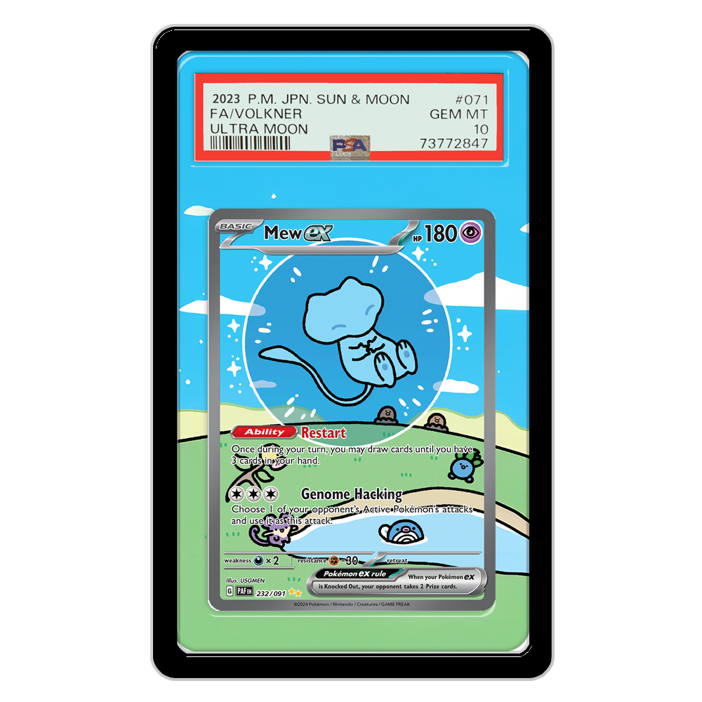 Pokemon Cards Display PTCG Mew - Display Case Acrylic recension och pris