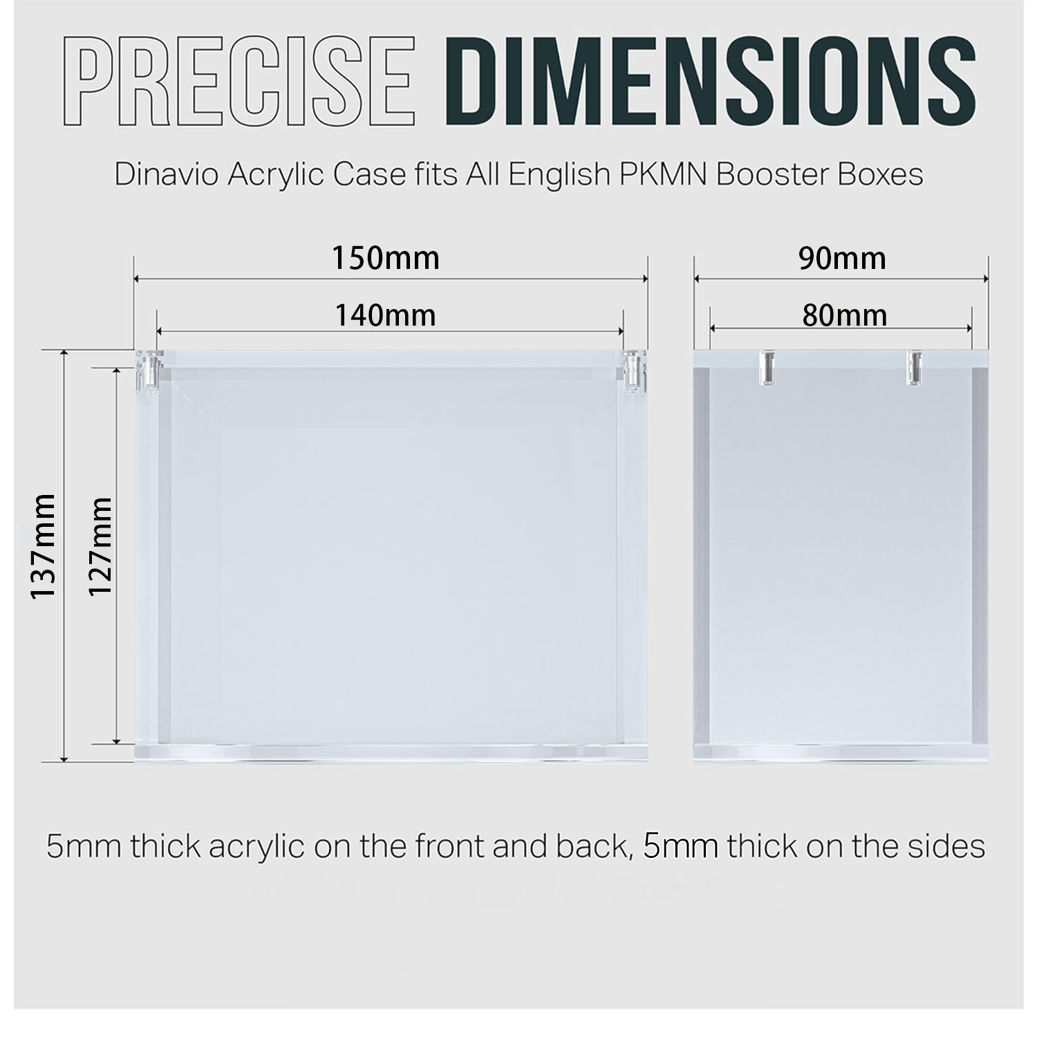 99% UV protection Magnetic Mod - Display Case Acrylic recension och pris