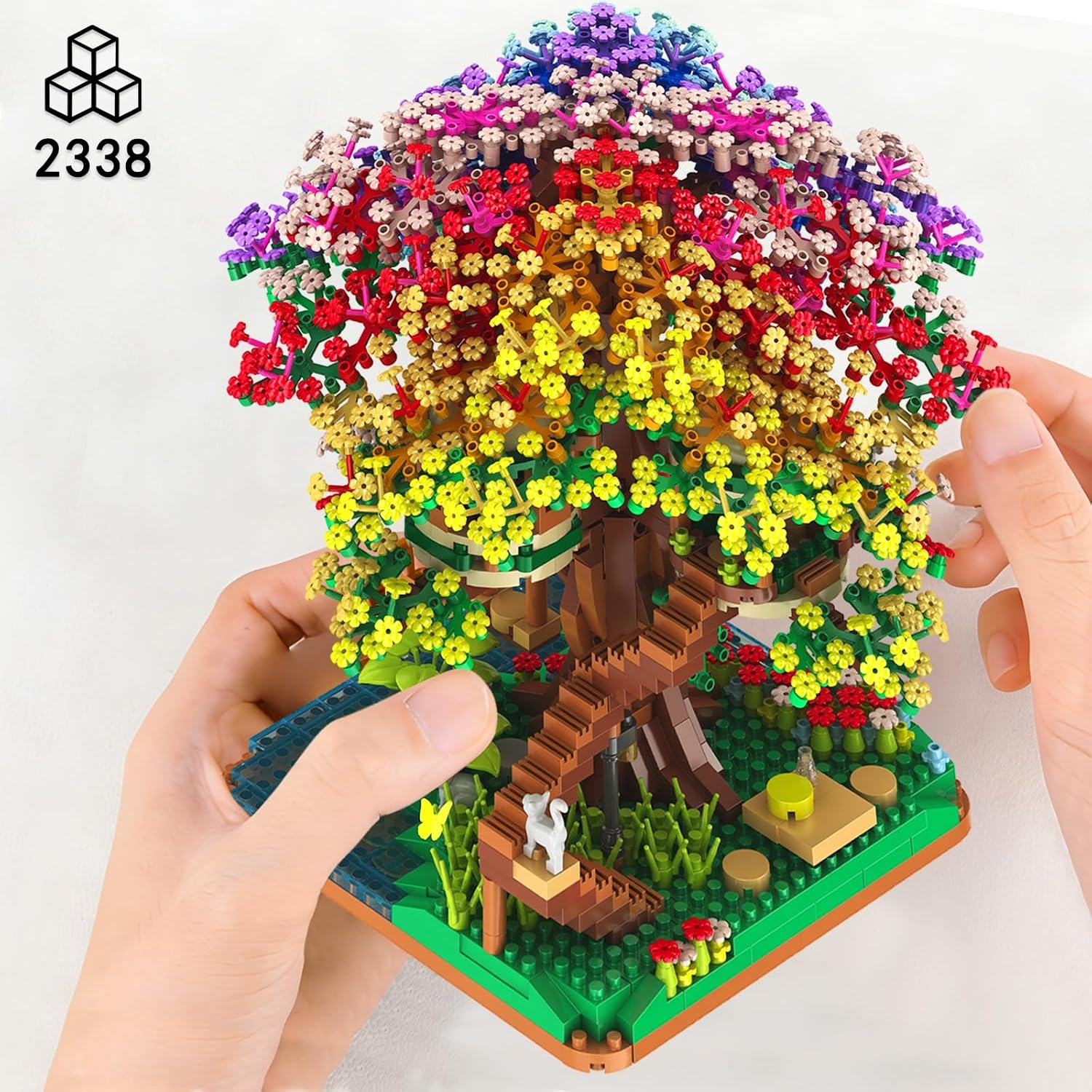 2338PCS DIY Rainbow Tree House - Lego Set Technic recension och pris